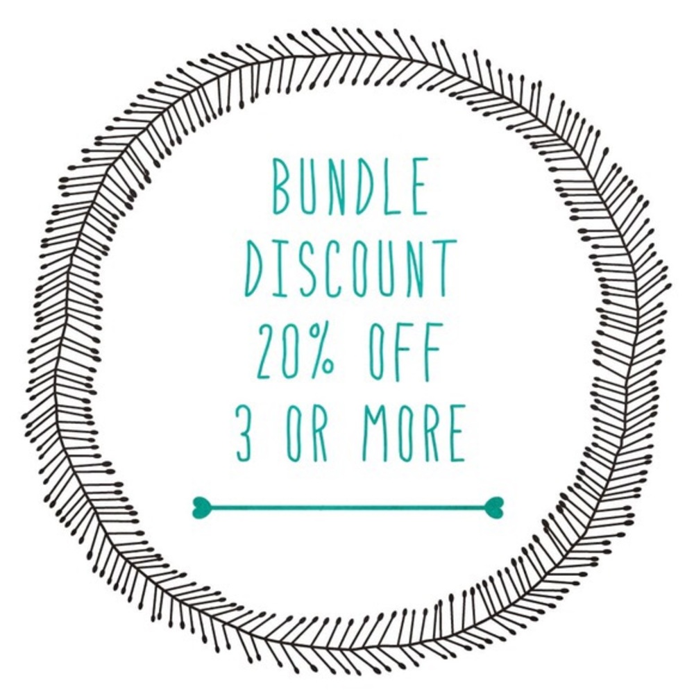 20% off bundles of three or more items